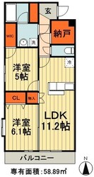 グランメゾンＭ’ｓの物件間取画像